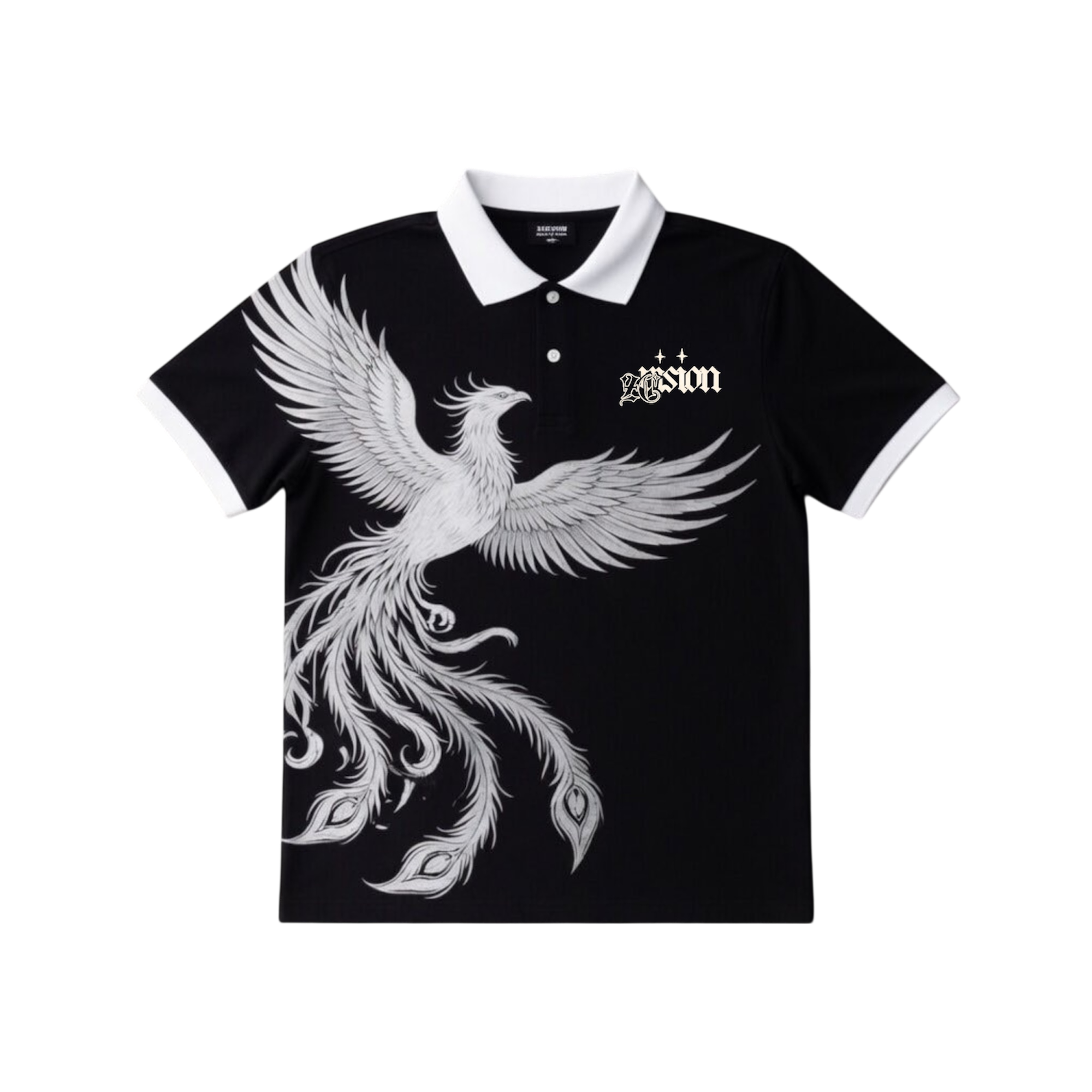 Polo noir fenix